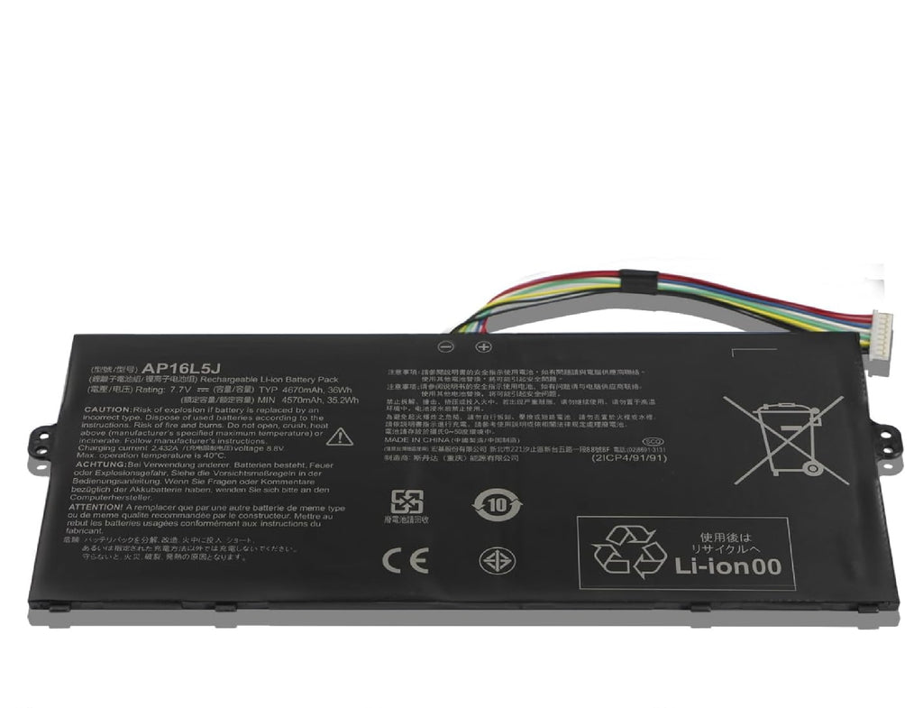 AP16L5JAcer Laptop Battery for Acer Swift 5 SF514-52T SF514-53T Pro SF514-52TP Spin 1 SP111-33 SP111-32N SP111-34N Switch 3 SW312-31 SW312-31P TravelMate X5 TMX514-51 TMX514-51T X514-51 X514-51T Laptop Batteries JS Bazar