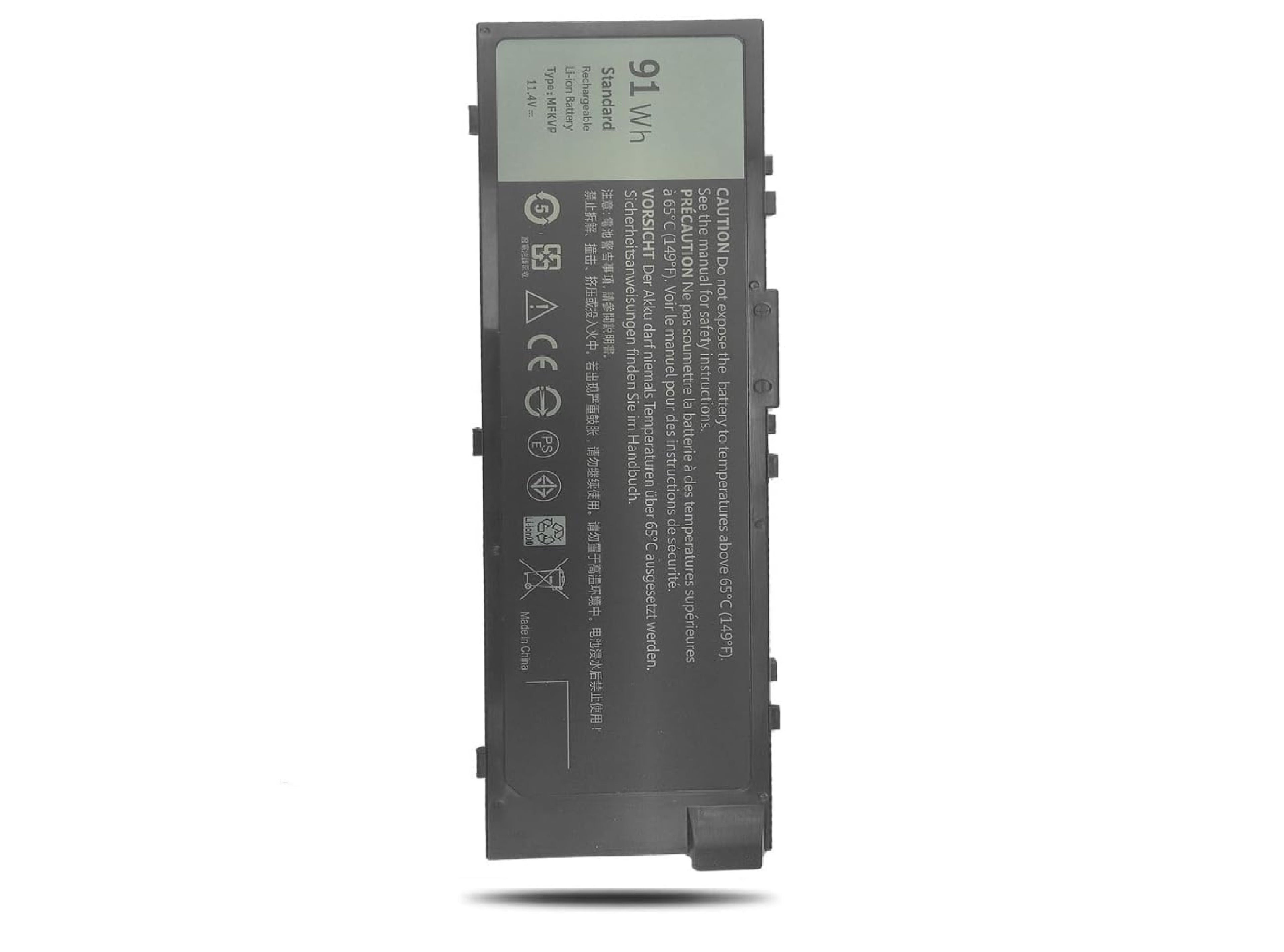 91Wh MFKVP 11.4V Dell Battery for Dell Precision 15 7510 7520 17 7710 7720 M7510 M7710 T05W1 GR5D3 M28DH 451-BBSF 451-BBSB TWCPG 0FNY7 1G9VM RDYCT 6 Cell Laptop Batteries JS Bazar