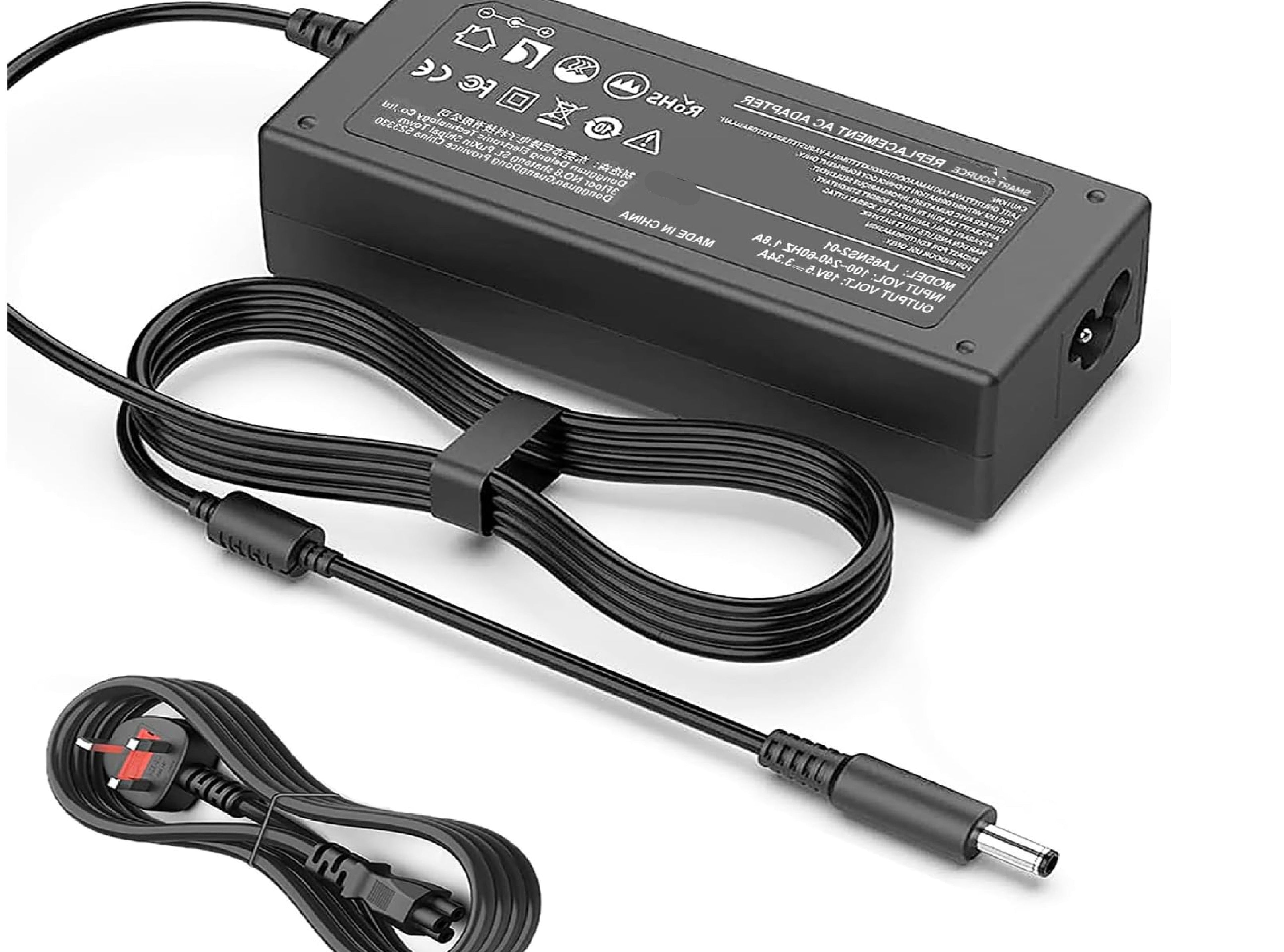 65W Dell Laptop charger for Dell Inspiron 14 3467, 5458, Latitude 15 3570, Vostro 5370, P75F001 P58F P69G P30E P70F P83G Laptop Charger JS Bazar