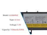 L12M4P62 L12L4P62 Laptop Battery for Lenovo Ideapad U430 U430P U530 U530-20289 Touch 121500199 121500200 121500163 2ICP6/55/85-2 7.4V 52Wh Laptop Batteries JS Bazar
