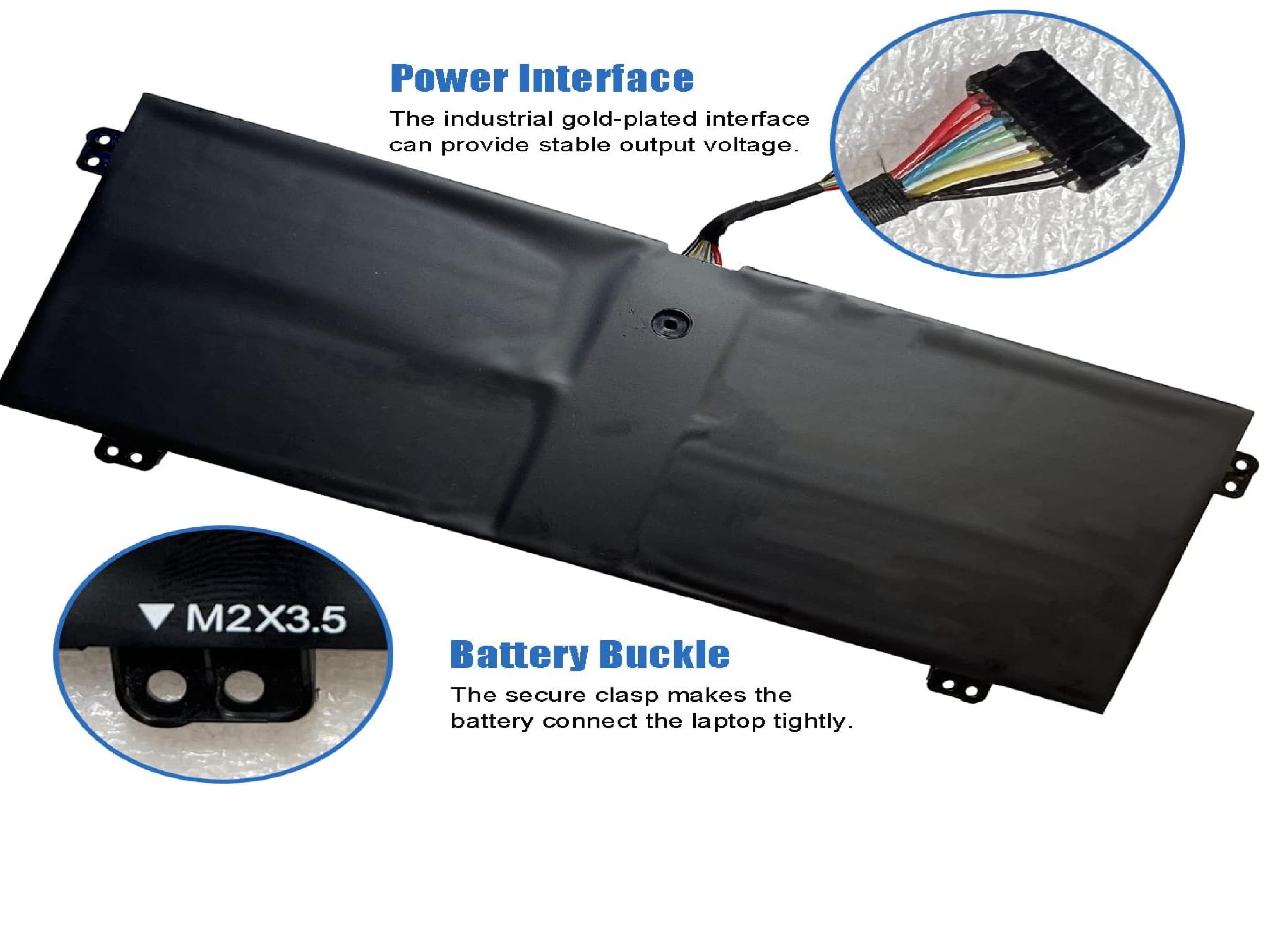 L16L4PB1 L16C4PB1 Laptop Battery Compatible with Lenovo Yoga 720-13IKB 730-13IKB 730-13IWL Series Notebook L16M4PB1 2ICP4/43/110-2 5B10M52738 5B10M52739 5B10M52740 5B10Q38237 7.72V 48Wh Laptop Batteries JS Bazar