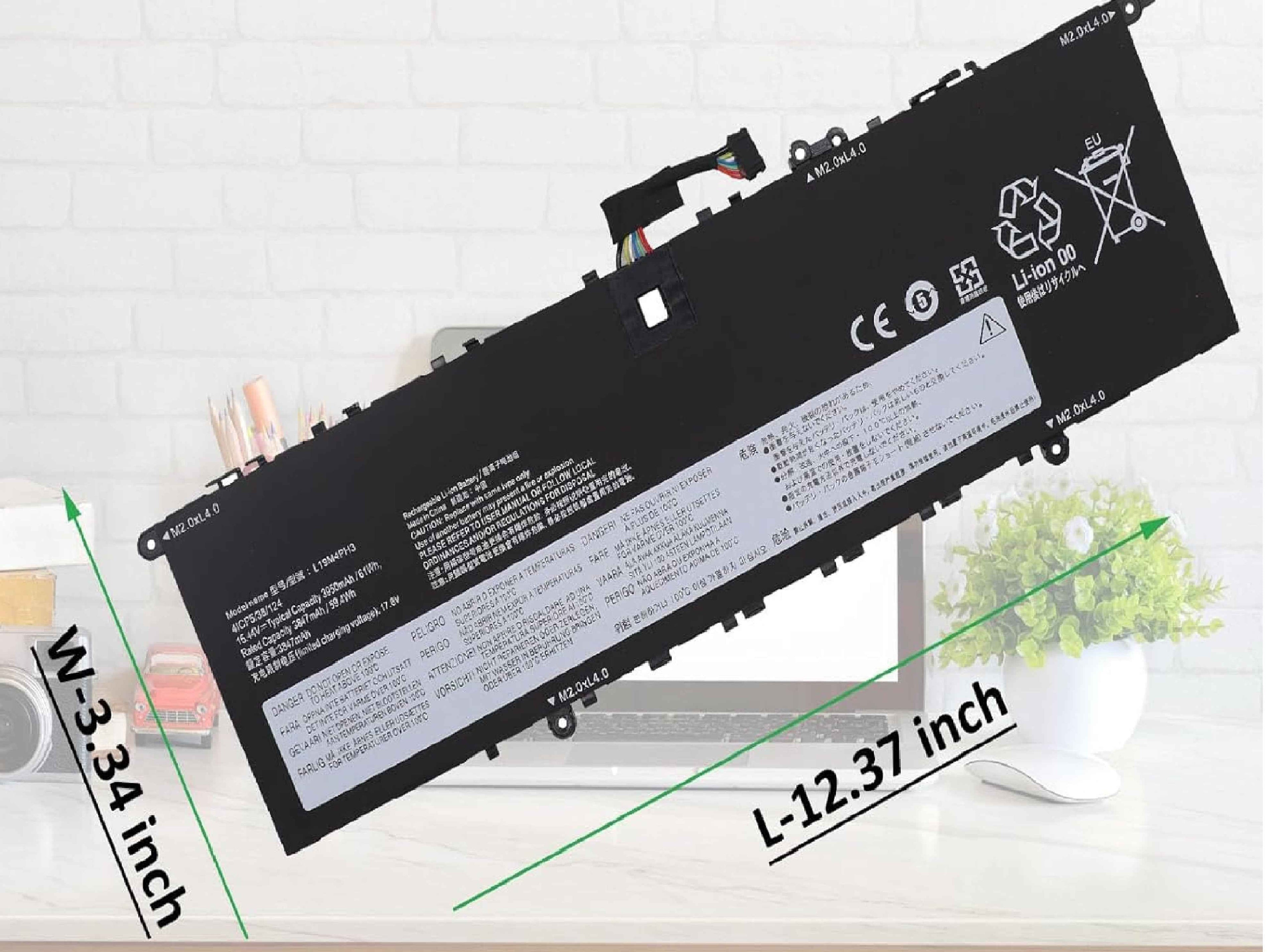 L19M4PH3 L19C4PH3 Laptop Battery Replacement for Lenovo Ideapad Yoga Slim 7 Pro-14ARH5, Ideapad Yoga Slim 7 Pro-14ITL5 Series L19D4PH3 5B10Z49514 SB10Z49515 SB10Z49516 SB10Z49517 15.44V 61Wh Laptop Batteries JS Bazar