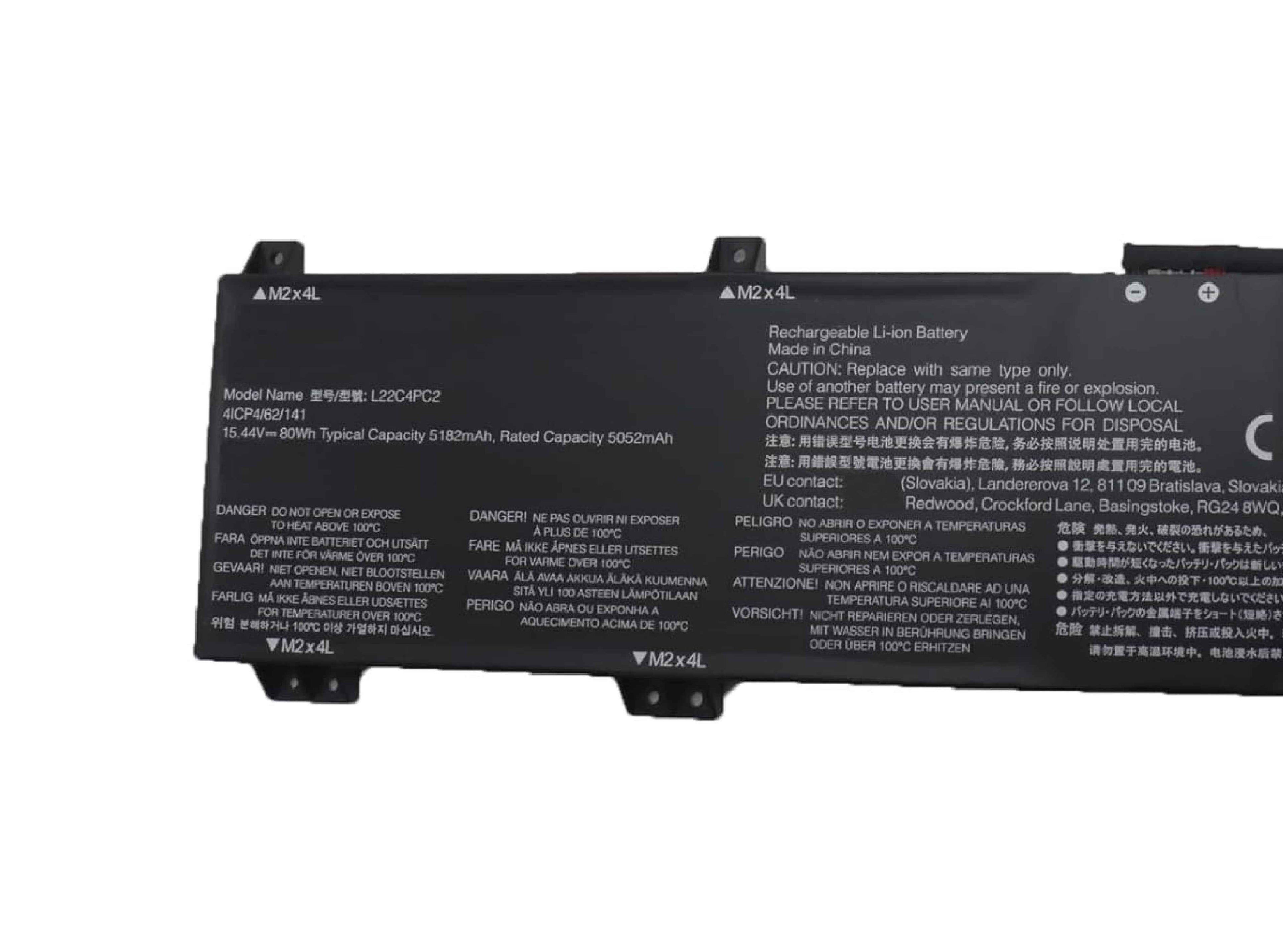 L22C4PC2 SB11N45406 5B11N45430 Battery Replacement for Lenovo Legion Slim 5-16APH8 5-16IRH8 5-16AHP9 5-16ARP9 / LOQ 16APH8 / LOQ 16IRH8 L22D4PC2 SB11K38742 L22B4PC2 SB11K38738 L22M4PC2 SB11K38741 Laptop Batteries JS Bazar