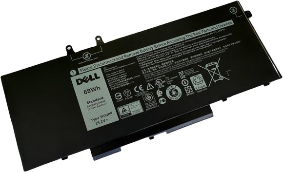3HWPP Laptop Battery for Dell Precision 3541 3551 Latitude 5401 5410 5411 5501 5510 5511 Inspiron 17 7706 7500/7506 2-in-1 Black Series 03HWPP 10X1J 010X1J N2NLL 1VY7F 01VY7F 3YNXM 451-BCMN 15.2V 68Wh original battery Laptop Batteries JS Bazar
