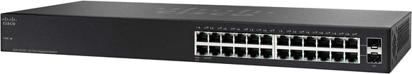 Cisco SG110-24 24-port Gigabit Switch + 2 Mini GBIC Ports 1U Networking Switches JS Bazar