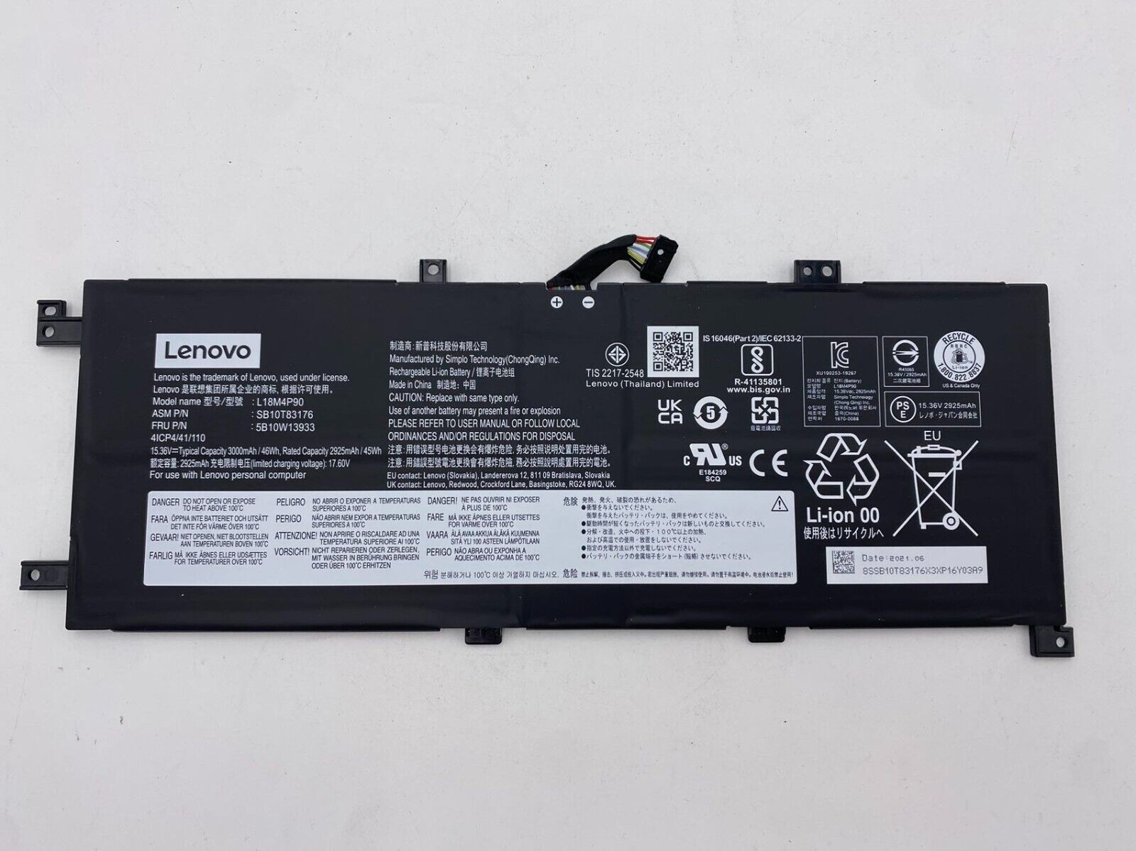 L18M4P90 L18D4P90 L18C4P90 Laptop Battery Replacement for ThinkPad L13 Yoga 1st Gen/2nd Gen/20R5 20R6 Series SB10T83177 SB10T83119 SB10T83120 02DL031 Laptop Batteries JS Bazar