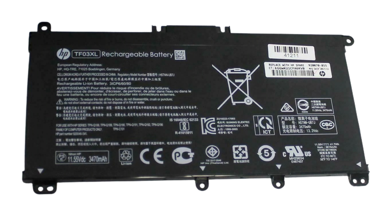 Orignal TF03XL HP Pavilion 14-BK06ST, HP Pavilion 15-CC626TX, Pavilion X360 14-CD0003NG Laptop Battery Laptop Batteries JS Bazar
