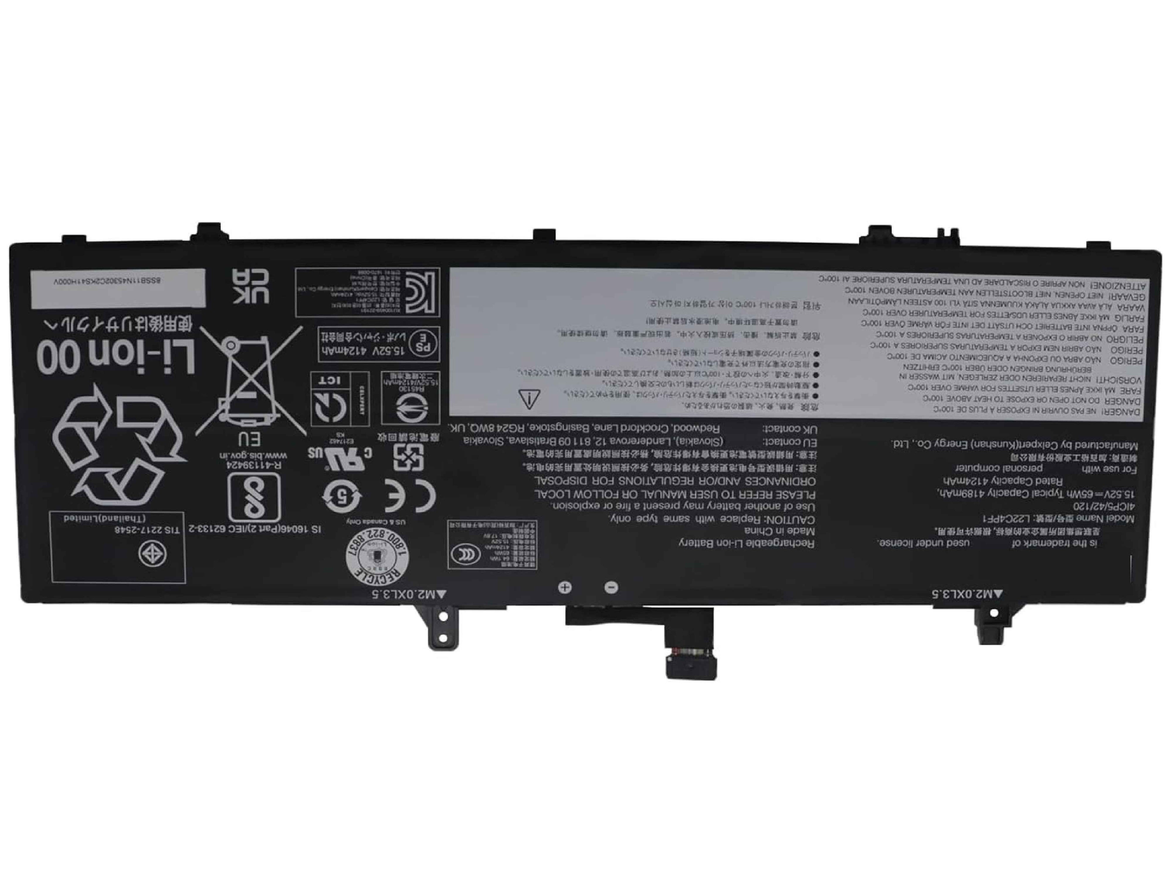 L22C4PF1 Battery 65Wh 4189mAh Replacement for Lenovo Yoga Slim 6-14IAP8 6-14IRP8 / Slim 7-14IMH9 Series SB11N45302 5B11N45328 SB11J63615 5B11J63614 L22D4PF1 L22M4PF1 15.52V Laptop Batteries JS Bazar