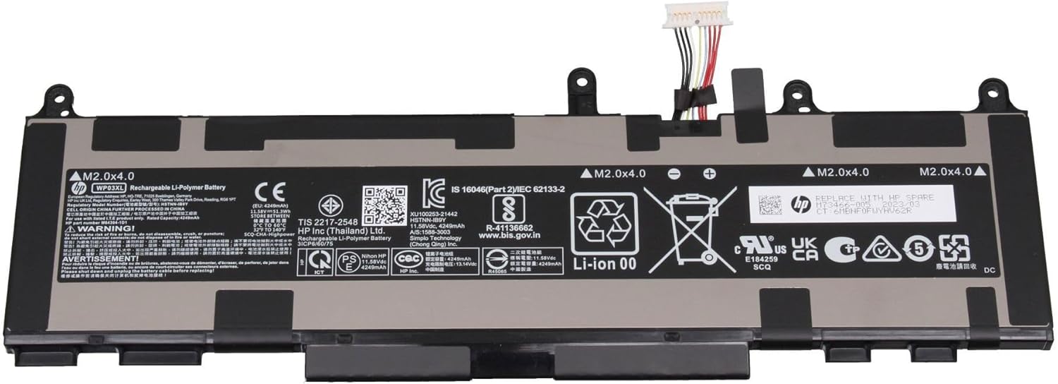 HP WP03 Original Battery 51.30Wh for Split 13-m000, EliteBook 840 G9, EliteBook 860 G9 Laptop Batteries JS Bazar