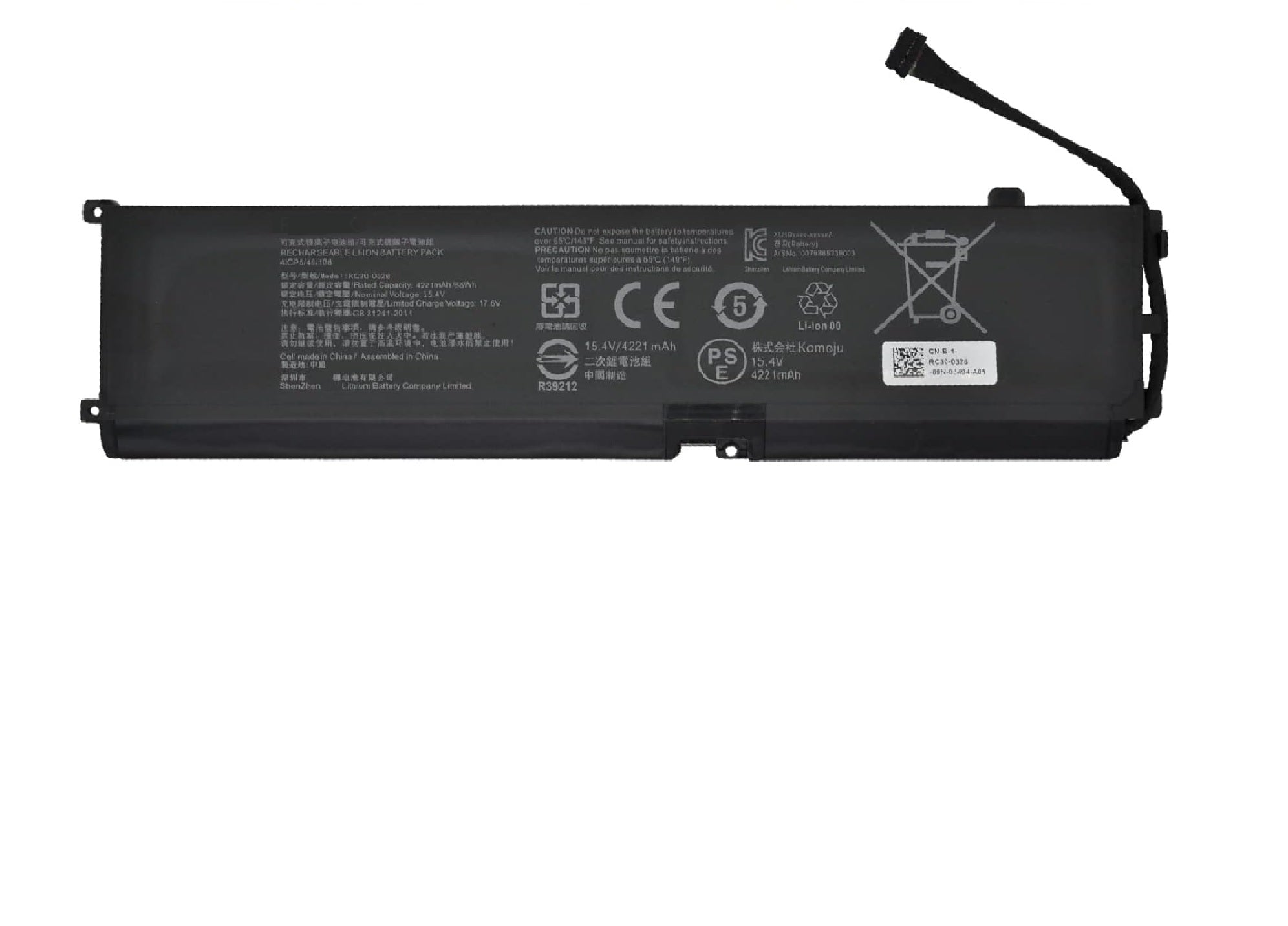 Original RC30-0328 RZ09-0328 Razer Blade Laptop Battery for Razer Blade 15 Base 2020 2021 RZ09-0328X RZ09-03286 RZ09-03287E22 RZ09-03287E22-R3B1 RZ09-03287E22-R3U1 RZ09-03287E22-R341 RZ09-03304x RZ09-03305x RZ09-0330x Laptop Batteries JS Bazar