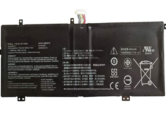 C41N1825 Asus Laptop Battery Replacement for Asus VivoBook 14 X403FA Series(15.4V 72Wh 4725mAh) Laptop Batteries JS Bazar