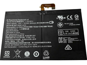 L15C2P31 Laptop Notebook Battery 32.3Wh 8500mAh Replacement for Lenovo Yoga Book YB1-X91F YB1-X91L YB1-X90F YB1-X90L ZA15 ZA16 ZA0W ZA0V Series SB18C04740 SB18C14796 SB18C46550 3.8V 2-Cell Laptop Batteries JS Bazar