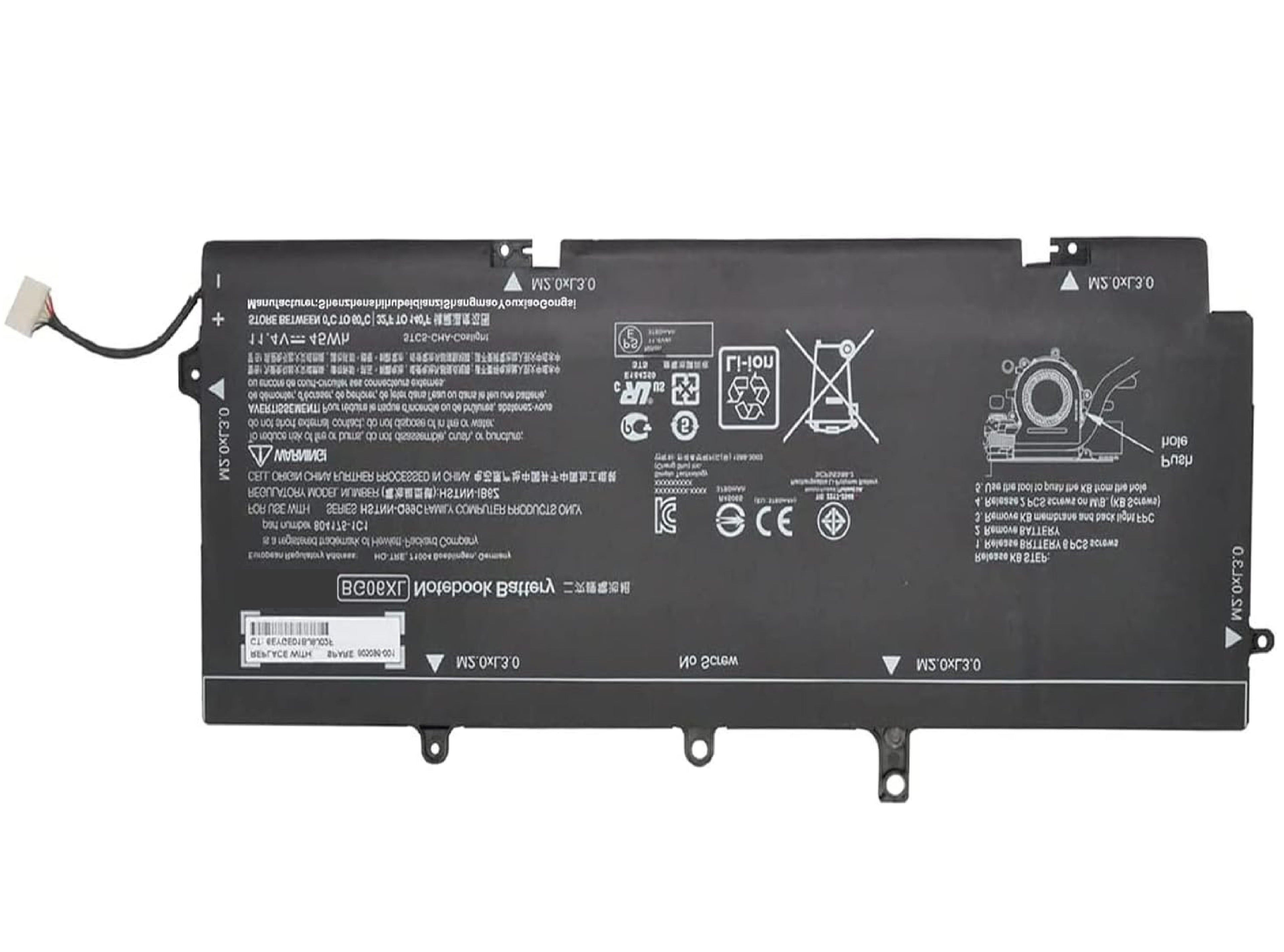 BG06XL BG06045XL BG06 804175-1B1 804175-1C1 HSTNN-IB6Z 805096-001 804175-181 805096-005 HSTNN-Q99C 805096-005 Laptop Battery Replacement for HP EliteBook Folio 1040 G3 Series (11.4V 45Wh) Laptop Batteries JS Bazar