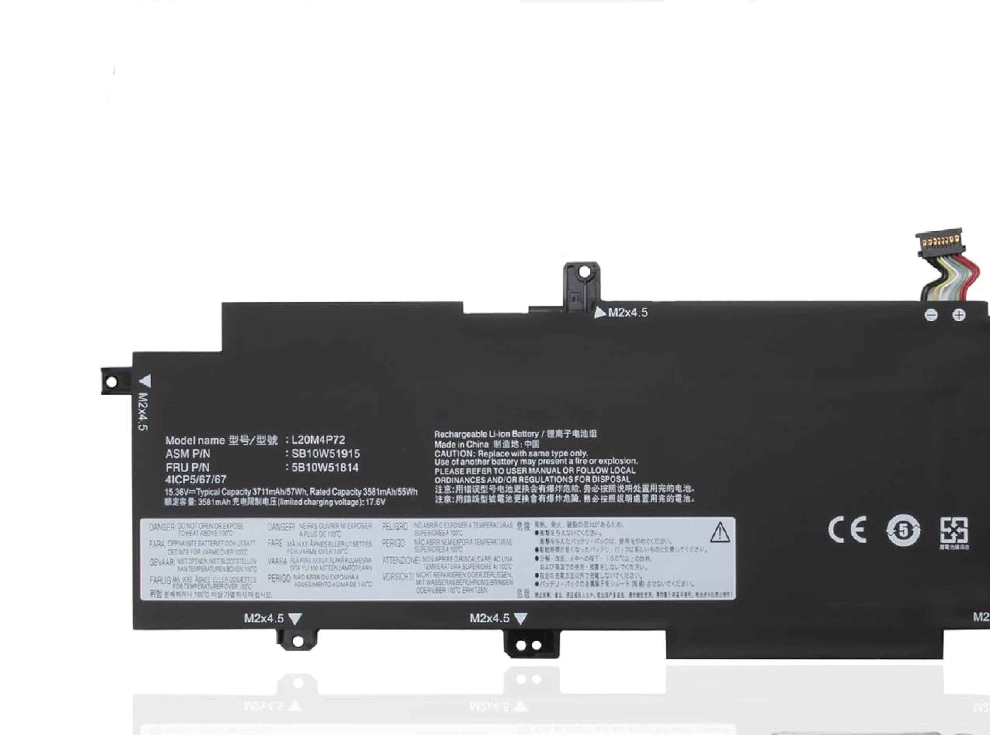 L20M4P72 L20C4P72 L20D4P72 L20L4P72 Laptop Battery for Lenovo ThinkPad T14s 2nd Gen2 2021 Series 5B10W51814 5B10W51815 5B10W51816 5B10W13976 SB10W51914 SB10W51915 SB10W51916 SB10W51917 15.36V 57Wh Laptop Batteries JS Bazar