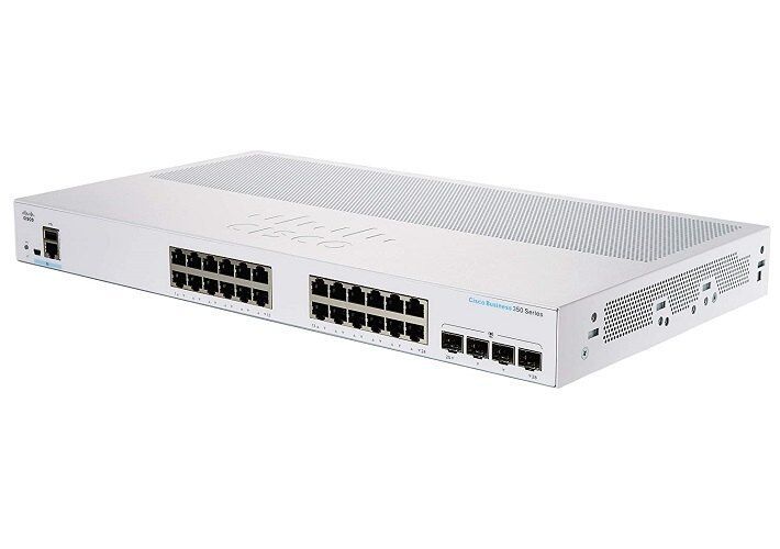 Cisco CBS220-24P-4G Managed L2 Gigabit Ethernet (10/100/1000) Power over Ethernet (PoE) White