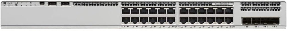 CISCO Catalyst 9200 C9200L-24P-4G L3 Switch - 24 X Gigabit Ethernet Network, 4 X Gigabit Ethernet Uplink - Manageable - Twisted Pair, Optical Fiber - Modular - 3 Layer Supported