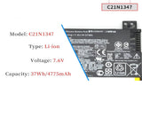 7.6V 38Wh C21N1347 OEM Battery Pack compatible with ASUS X555 X555LA X555LA-SI30202G X555LD X555LN