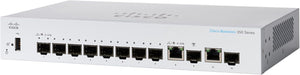 Cisco CBS350-8FP-E-2G Managed L3 Gigabit Ethernet (10/100/1000) Power over Ethernet (PoE) 1U Black, Grey