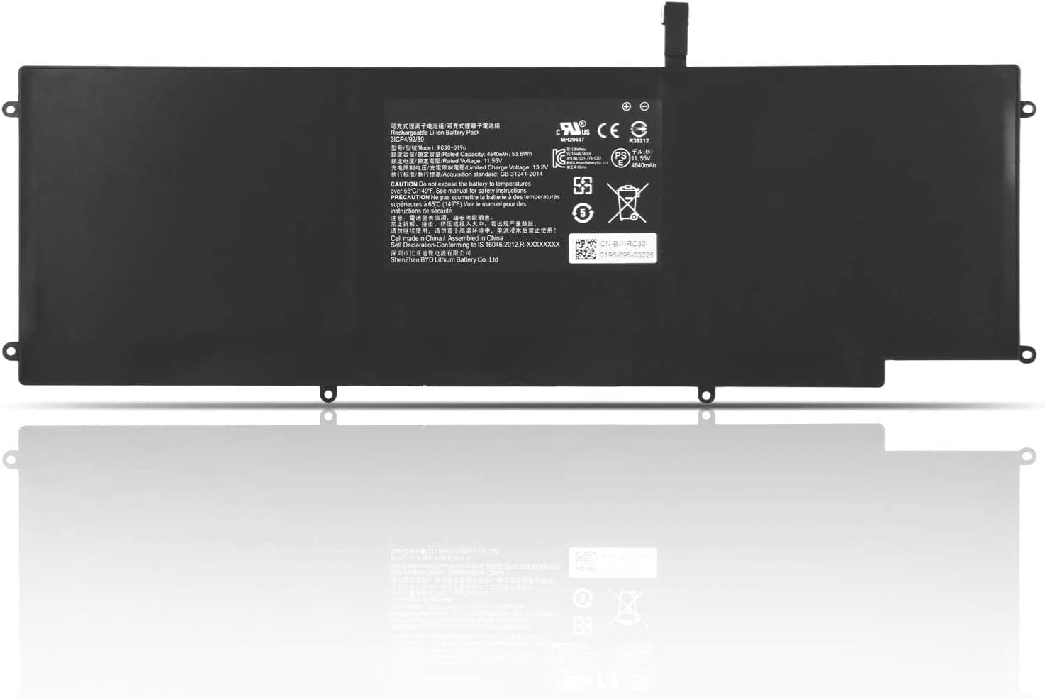 Original RC30-0196 Razer Blade Laptop Battery Replacement Compatible for Razer Blade Stealth RZ09-0239 13.3"inch Touch QHD i7-8550u RZ09-02393E32-R3U1 Series 53.6Wh/4640mAh Laptop Batteries JS Bazar