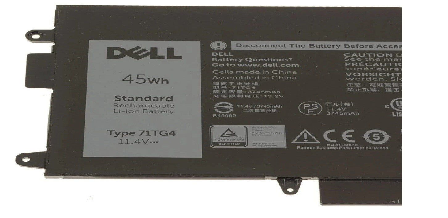 Dell Latitude 7390 2-in-1 7389 2-in-1 5289 2-in-1 71TG4 45Wh Original Dell Laptop Battery Laptop Batteries JS Bazar