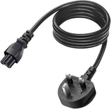 3 Pin Laptop Power Cable - UK plug Laptop power lead System & Power Cables JS Bazar