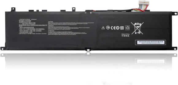 BTY-M57 4ICP6/35/140 Battery Compatible for MSI GP66 GP76 Leopard 10UE 10UG 10UH 11UE 11UG 11UH MSI Vector GP66 GP76 12UE 12UG 12UGS 12UH Series(15.2V 65Wh 4280mAh) Laptop Battery JS Bazar