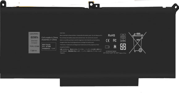 Original 60Wh F3YGT Laptop Battery for Dell Latitude 12 7000 7280 7290/13 7000 7380 7390 P29S002/14 7000 7480 7490 P28S P28S001 P73G P73G002 Series DM3WC 0DM3WC DM6WC 2X39G KG7VF V4940 451-BBYE 453-BBCF Laptop Batteries JS Bazar