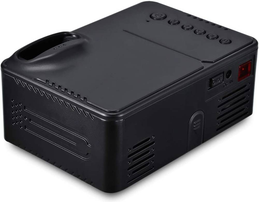 Generic Mini Battery LED Portable Projector, 30 Ansi Lumens, 4:3/16:9 Aspect Ratio, 15W Power Consumption, 320x240 Optical Resolution Projectors JS Bazar