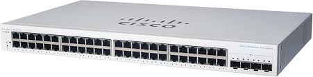 Cisco Business 220 Series CBS220-48T-4X - Switch - smart - 48 x 10/100/1000 + 4 x 10 Gigabit SFP+ (uplink) - rack-mountable