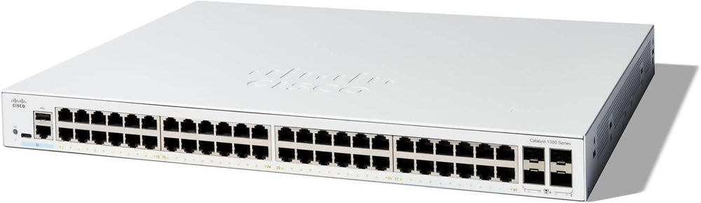 Cisco Catalyst 1300-48T-4X Managed Switch, 48 Port GE, 4x10GE SFP+ (C1300-48T-4X)