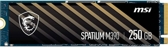 MSI Spatium M390 250GB PCIe M.2 2280 Internal Solid State Drive, PHISON E15T, Black : S78-4409PL0-P83 Hard Drives JS Bazar