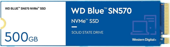 Western Digital SN570 500GB Blue Internal SSD, 3500MB/s Read Performance, 2300MB/s Write Performance : WDS500G3B0C