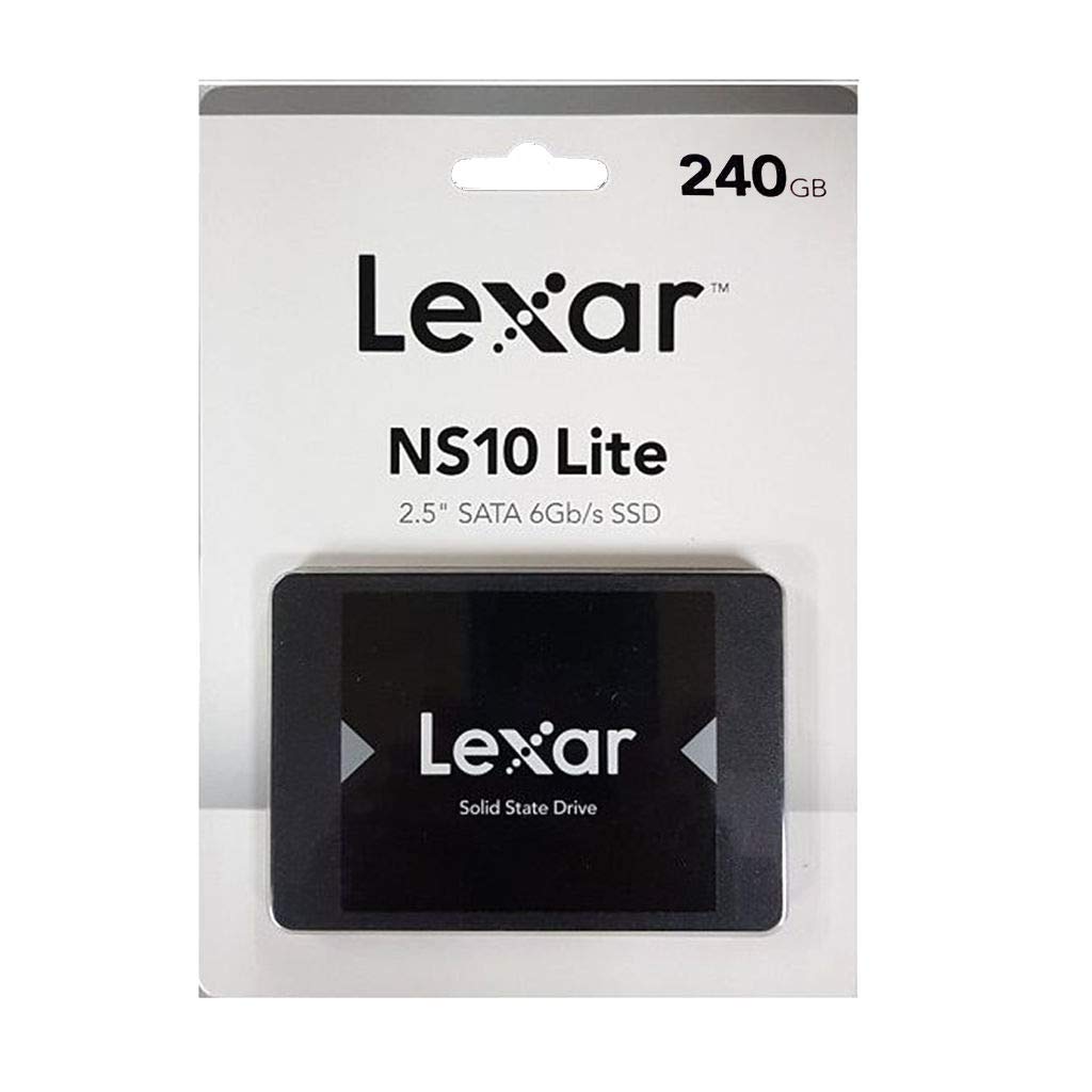Lexar NS10 LITE 240GB 2.5" SATA Internal SSD, Up to 480 MB/s Sequential Read and 400 MB/s Write Speeds : LNS10LT-240BCN Hard Drives JS Bazar