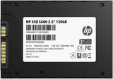 HP S600 2.5" 120GB SATA III Internal Solid State Drive, 3D TLC NAND, 0.38W Idle Power Consumption : 4FZ32AA Hard Drives JS Bazar