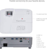ViewSonic PA503X 3800-Lumen WXGA DLP Projector, 3D-Capable, 5Color Modes,VGA Output for Loop-Through, 2W Speaker, HDMI Projectors JS Bazar