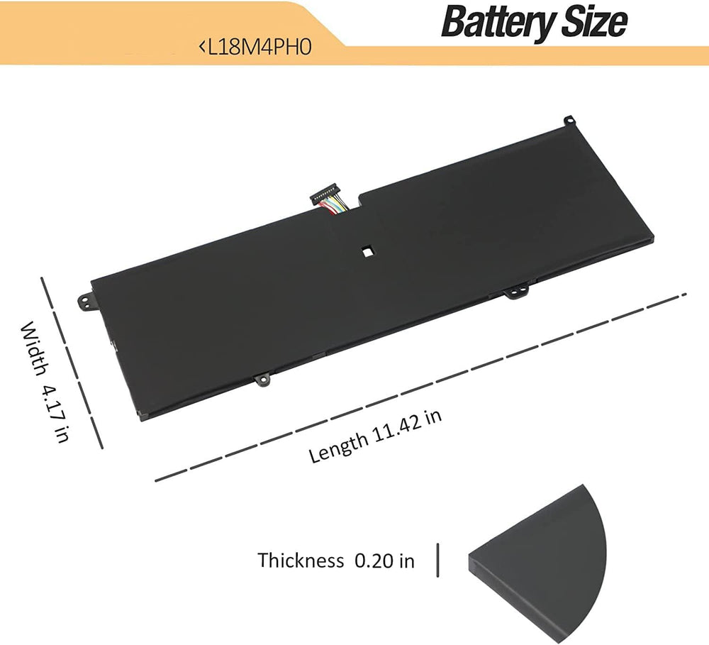 L18M4PH0 L18C4PH0 Laptop Battery Compatible with Lenovo Ideapad Yoga C940-14IIL Series 5B10T11585 5B10T11586 5B10W67374 - JS Bazar