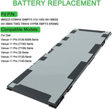 9MGCD Laptop Battery for Dell Venue 11 Pro 5130 5130-9356 7130 7139 32 5130 T06G 7140 Series Tablet 09MGCD T8NH4 0T8NH4 XMFY3 0XMFY3 XRXMG 312-1453 451-BBGS 451-BBIN VYP88 0XRXMG 7.4V 32Wh Laptop Batteries JS Bazar