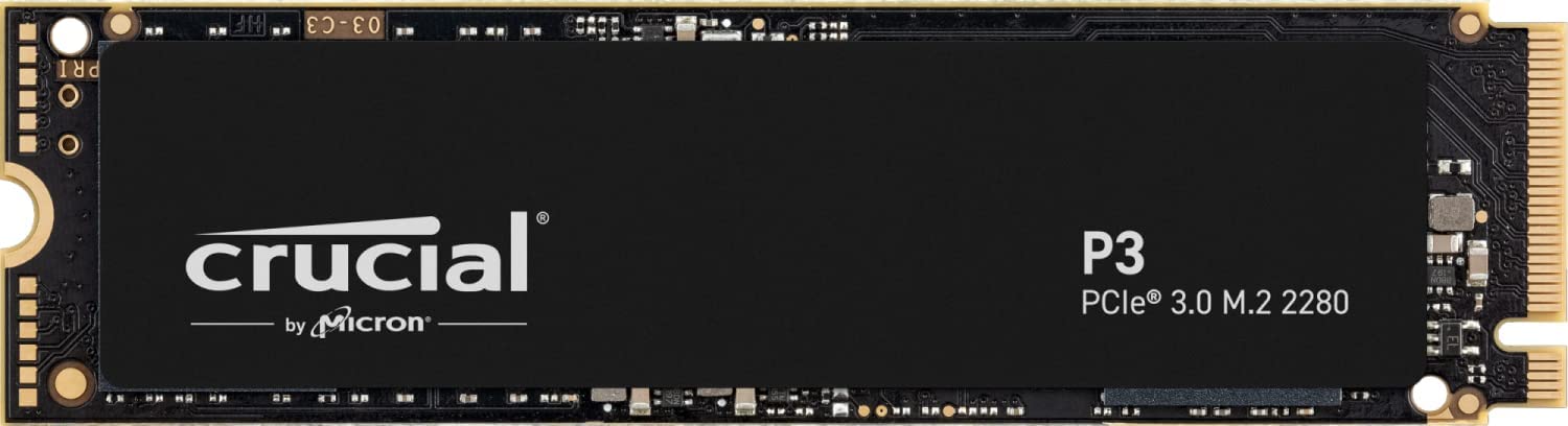 Crucial P3 2TB PCIe Internal SSD, M.2 2280 Form Factor, 3000 MB/s Sequential Write : CT2000P3SSD8 Hard Drives JS Bazar