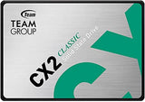 Team Group CX2 2.5" 512GB SATA III 3D NAND Internal SSD, Read/Write Up to 530/470 MB/s : T253X6512G0C101 Hard Drives JS Bazar