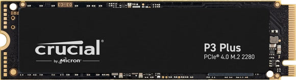 Crucial 4TB P3 Plus NVMe PCIe 4.0 Internal SSD, Micron 3D NAND, 1.5Mn Hour MTTF : CT4000P3PSSD8