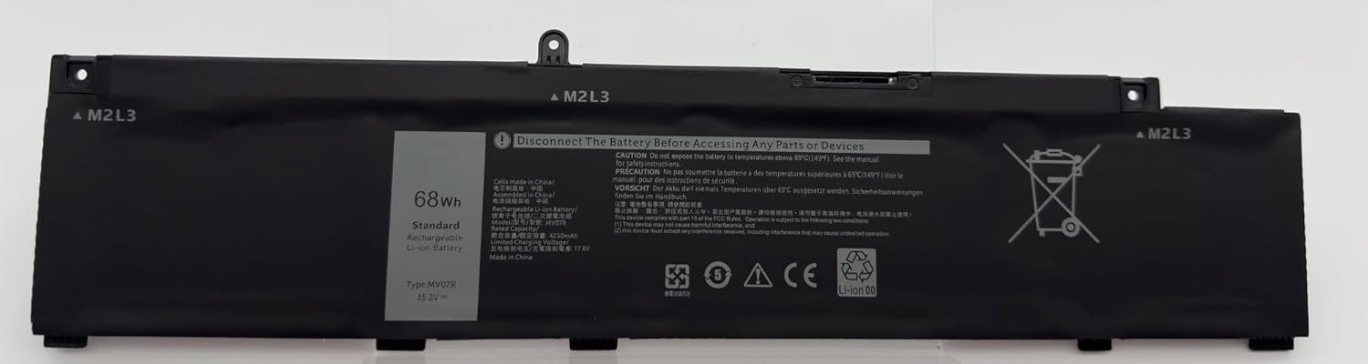 MV07R Dell Laptop Battery for Dell G3 15 3500 3590 3700 3790 G5 5500 5505 SE Series JJRRD 0JJRRD 266J9 72WGV W5W19 P89F MVO7R PN1VN M4GWP MV07R Laptop Batteries JS Bazar