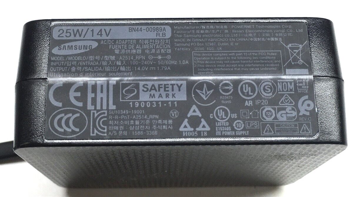 25W 14V DC Power Cord for Samsung Monitor LTM1555B LTM1555X LTM1755X LTM1775W TV LCD TFT 770 LCD Monitor Adapter Power Supply Charger Laptop Charger JS Bazar