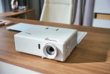 Optoma UHZ45 Projector, DLP Technology, 3800 ANSI Lumens, UHD 3840x2160 Resolution, 16:9 Aspect Ratio, 1.1x Zoom, 3D Compatible Projectors JS Bazar