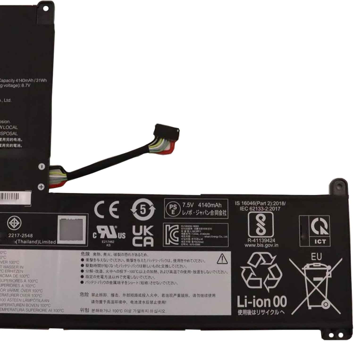 L19C2PF1 Laptop Battery 32Wh 4300mAh 7.5V Compatible with Lenovo IdeaPad 1-11IGL05 1-14IGL05 Series L19M2PF1 L19L2PF1 5B10W42964 SB10W42960 5B10W42959 SB10W42962 5B10W42963 SB10W42961 Laptop Batteries JS Bazar