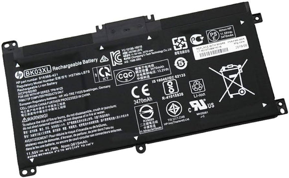 HP Pavilion X360 14-BA000 14M-BA000 11.55V 41.7Wh BK03XL Laptop Battery