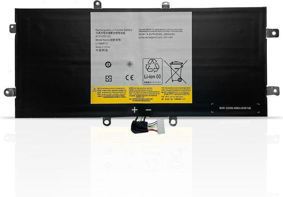 L11M4P13 Laptop Battery for Lenovo IdeaPad Yoga 11/11S 11 11S Ultrabook Series 4ICP4/56/120（14.8V 2840mAh 42Wh） Laptop Batteries JS Bazar