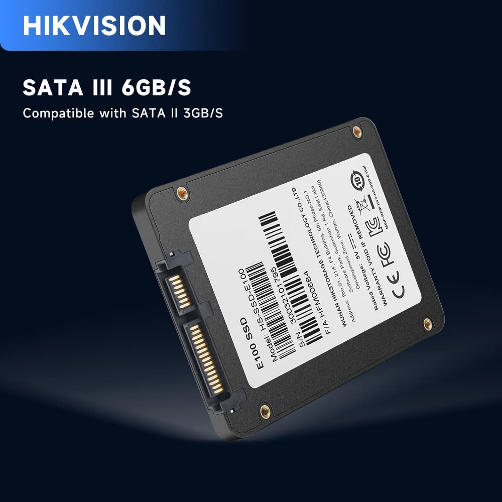 HikVision E100 Series Consumer 512GB Solid State Drive (SSD), Read speed up to 560 MB/s : HS-SSD-E100/512G Hard Drives JS Bazar