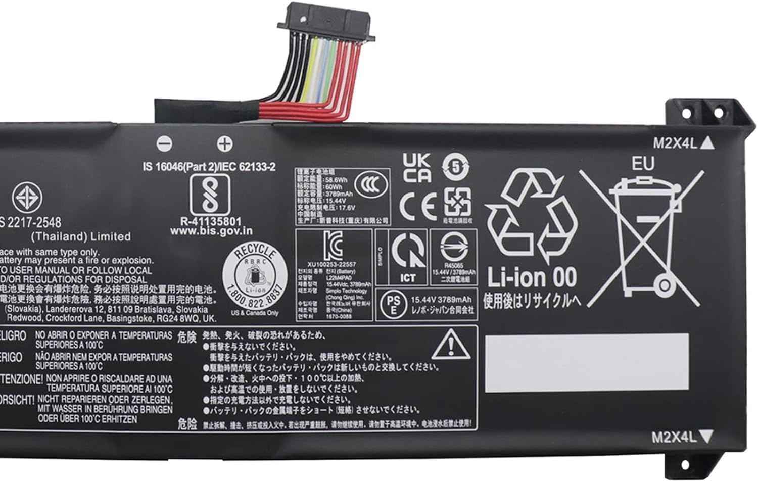 L22M4PA0 L22B4PA0 L22D4PA0 L22X4PA0 Laptop Battery Replacement for Lenovo LOQ 15APH8 15IRH8 16APH8 16IRH8 / IdeaPad 1-15IAU7 / Legion Slim 5-16APH8 5-16IRH8 Series(15.44V 60Wh) Laptop Batteries JS Bazar
