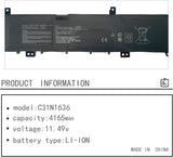 Asus C31N1636 Laptop Battery for VivoBook Pro 15 N580GD