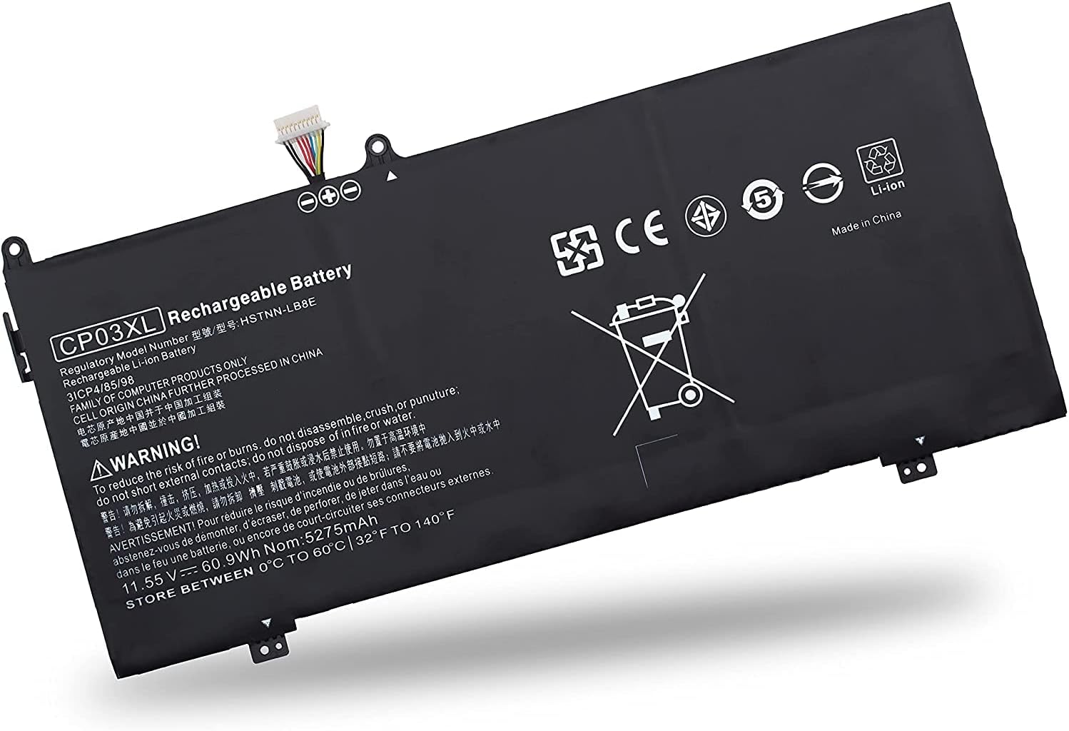 CP03XL Battery for HP Spectre X360 13-AE000 Series:13-AE011DX 13-AE012DX 13-AE001NG 13-AE006NO 13-AE013DX 13-AE091MS 13-AE0XX Laptop Batteries JS Bazar